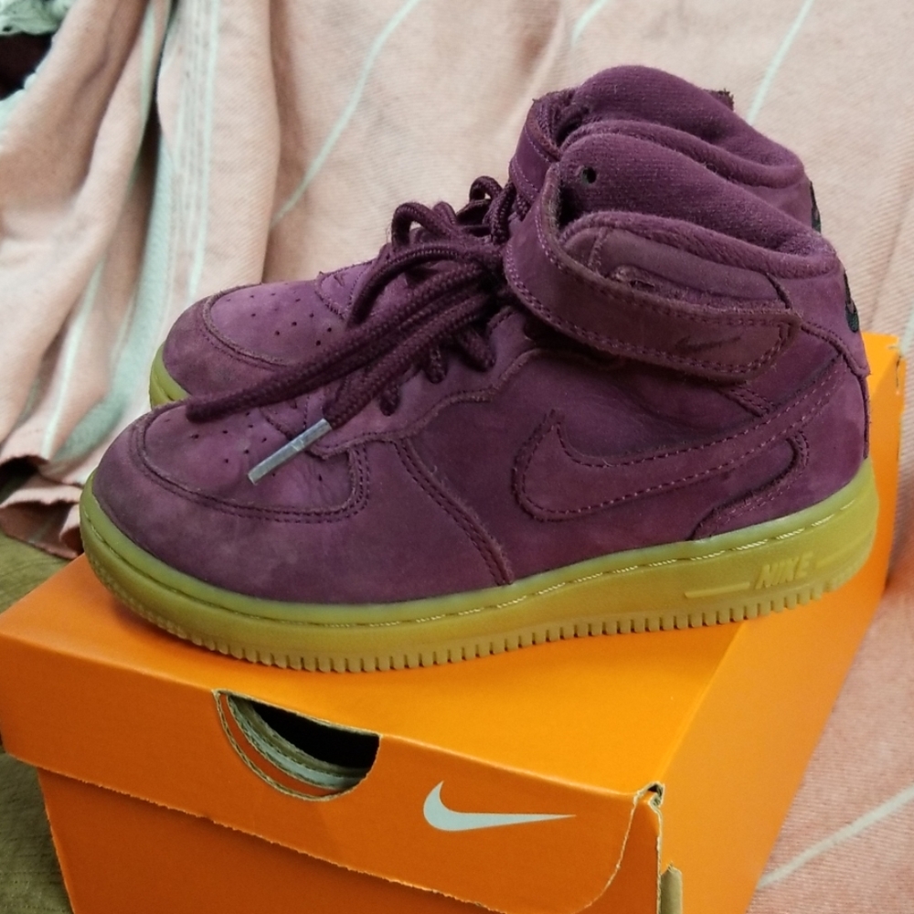 Nike Air force 1, purple, size 10c, good condition